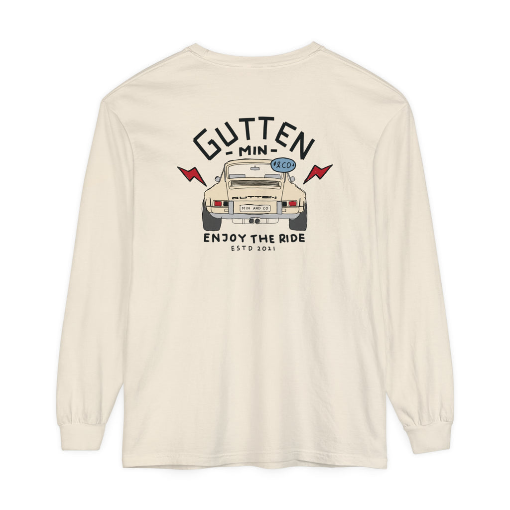 Unisex Garment-dyed Long Sleeve T-Shirt (9370220265631)