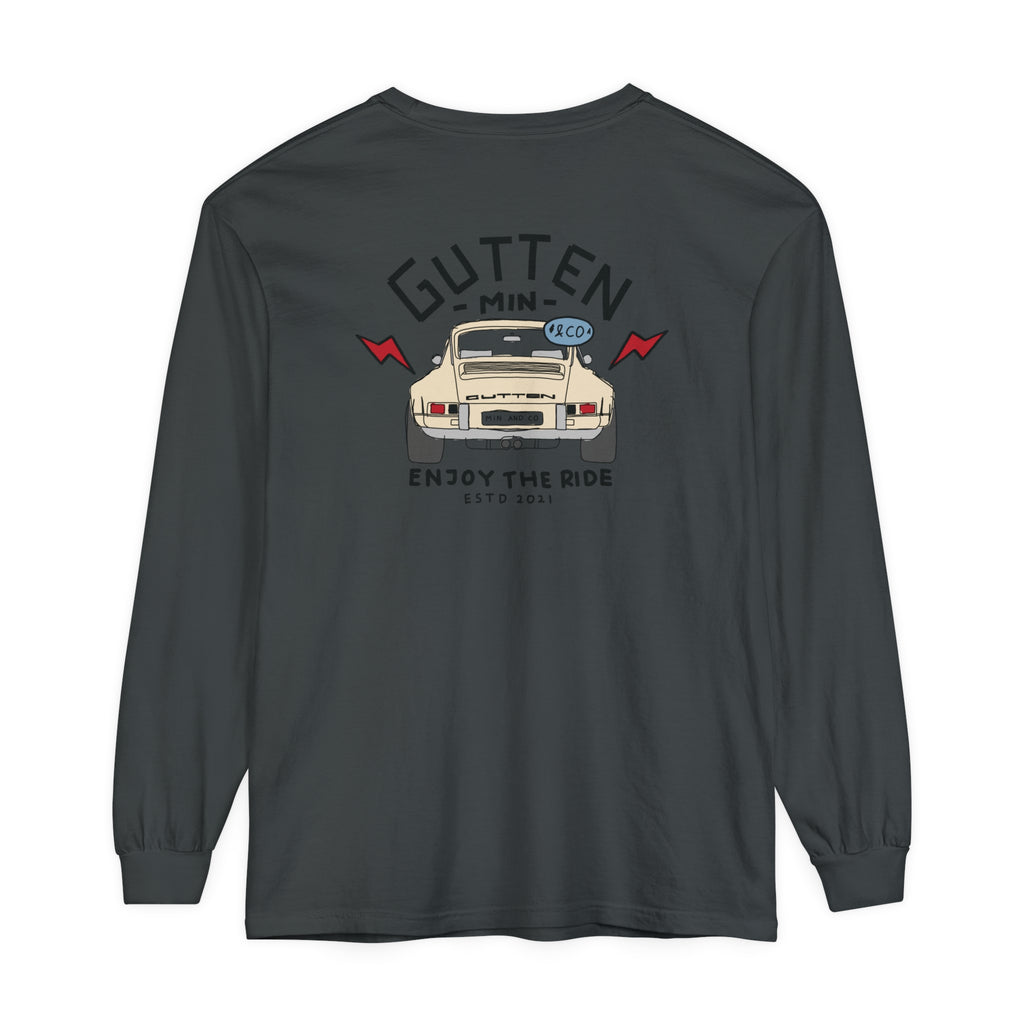 Unisex Garment-dyed Long Sleeve T-Shirt (9370220265631)