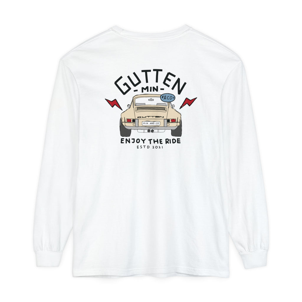 Unisex Garment-dyed Long Sleeve T-Shirt (9370220265631)