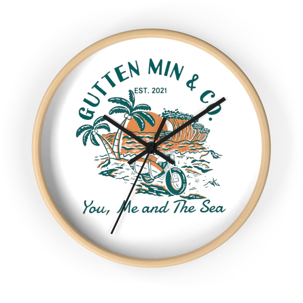 You, Me and The Sea Wall clock (7329202503839)