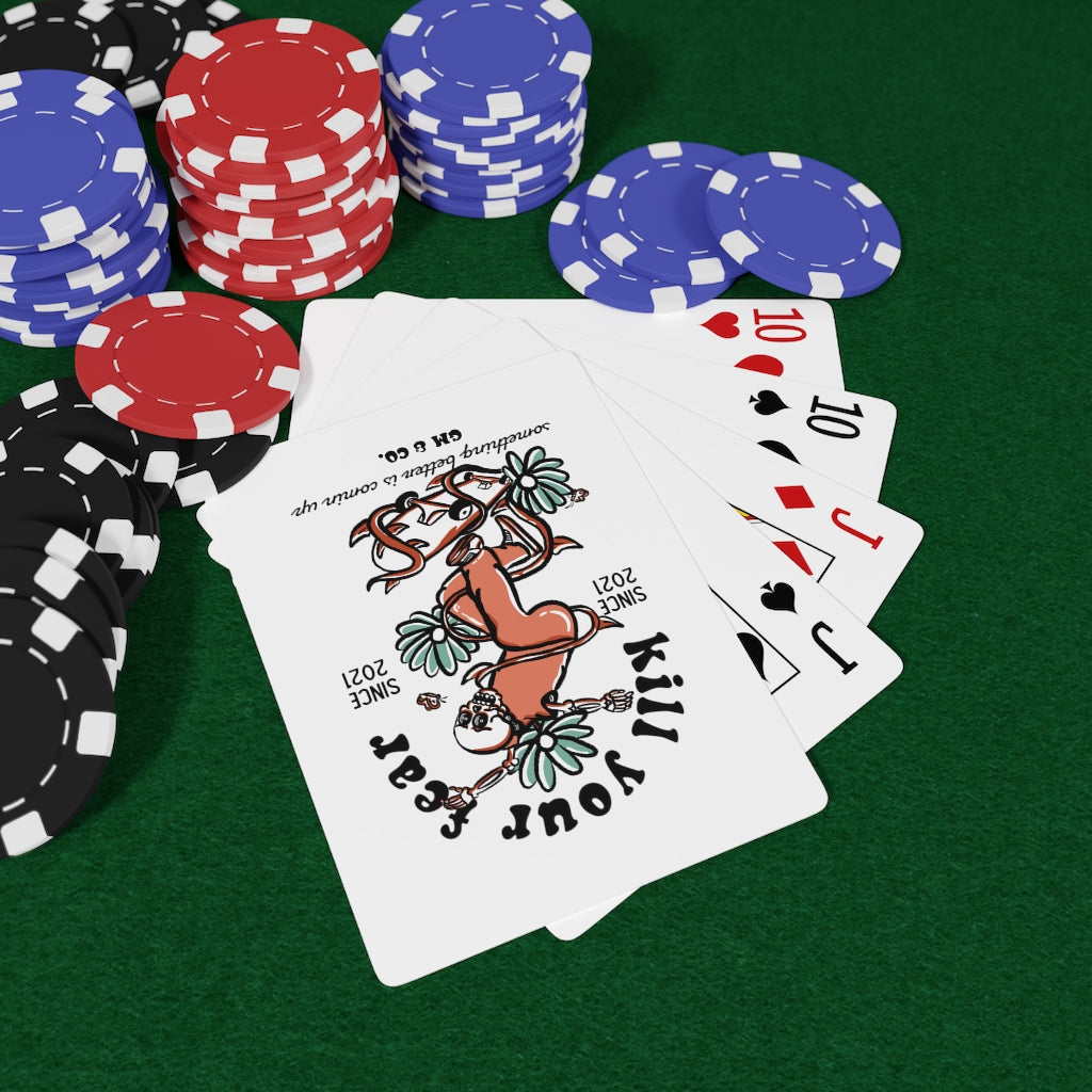 Kill Your Fear Poker Cards (7329265156255)